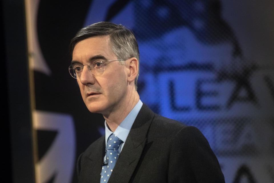 Mr Rees-Mogg took part in the Channel 4 Brexit debate in east London: PA