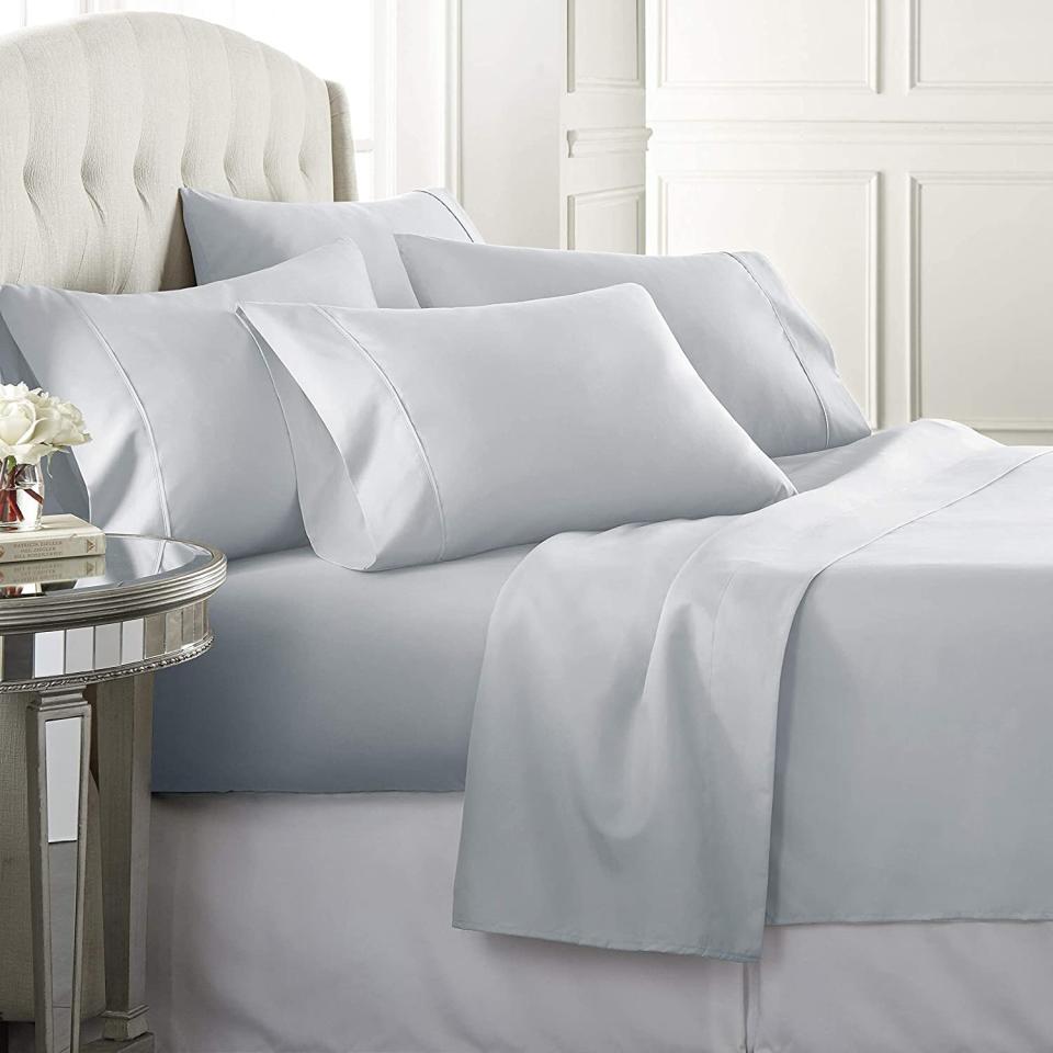 Danjor Linens Full Size Bed Sheets Set - 1800 Series 6 Piece Bedding Sheet