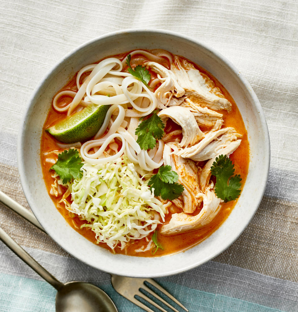 Poached Chicken Noodle Bowl