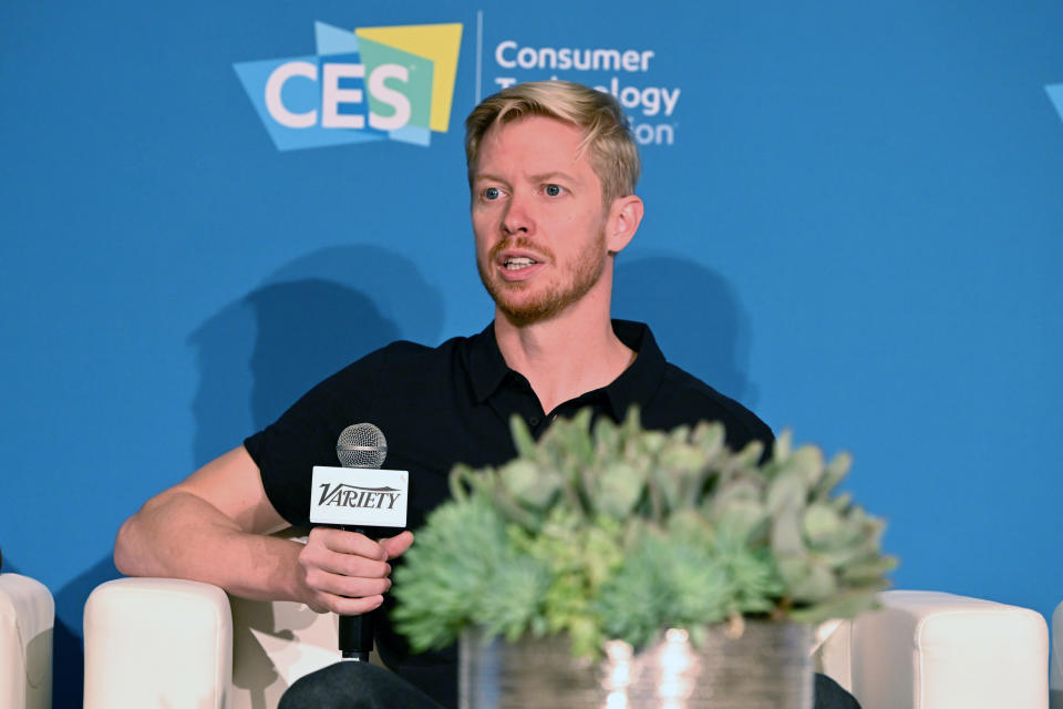 LAS VEGAS, NEVADA - JANUARY 10: Co-Founder and CEO, Reddit Steve Huffman speaks onstage during the Variety Entertainment Summit at CES at ARIA Resort & Casino on January 10, 2024 in Las Vegas, Nevada. (Photo by Bryan Steffy/Variety via Getty Images)
