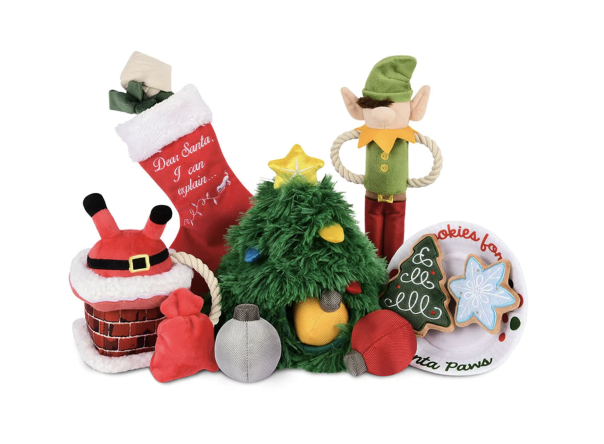 <p><a href="https://go.redirectingat.com?id=74968X1596630&url=https%3A%2F%2Fwww.petplay.com%2Fproducts%2Fmerry-woofmas-toy-set%3Fvariant%3D35936225132712&sref=https%3A%2F%2Fwww.veranda.com%2Fshopping%2Fg41549516%2Fgifts-for-dog-lovers%2F" rel="nofollow noopener" target="_blank" data-ylk="slk:Shop Now;elm:context_link;itc:0;sec:content-canvas" class="link rapid-noclick-resp">Shop Now</a></p><p>Merry Woofmas Collection</p><p>petplay.com</p><p>$10.90</p>