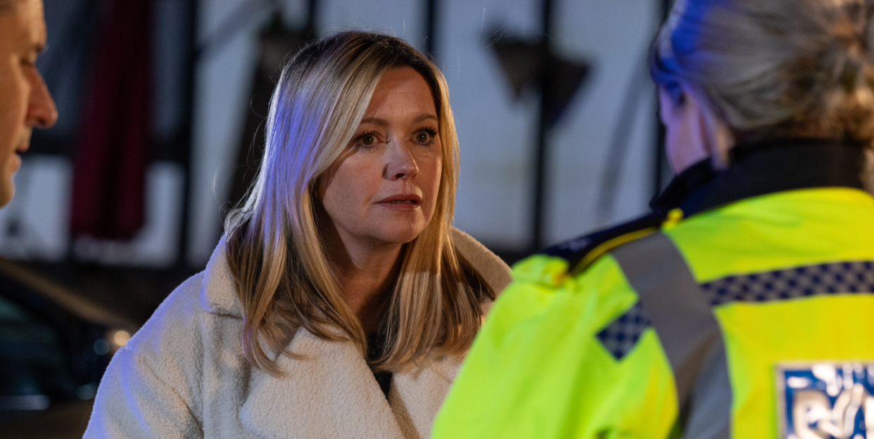 diane hutchinson with the police in hollyoaks