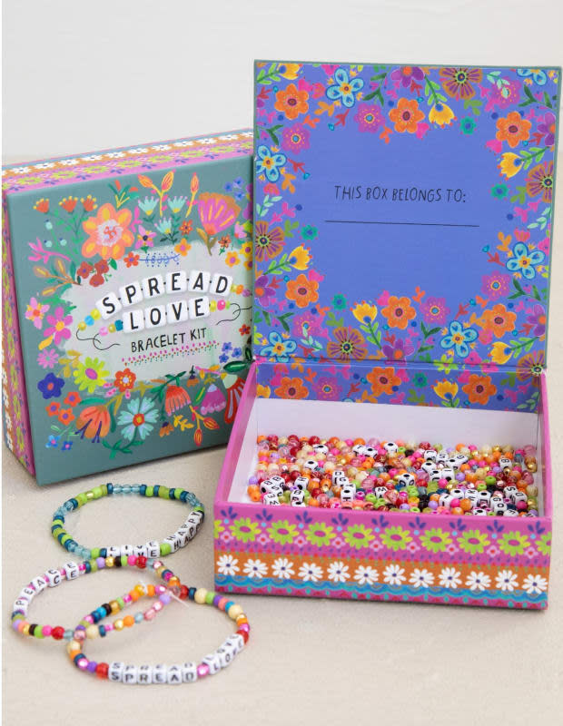 <p>This kit is great because the storage box could be a gift by itself. However, it also contains all kinds of pretty beads. Your teen came make creative <a href="https://parade.com/shopping/best-bracelets-for-women" rel="nofollow noopener" target="_blank" data-ylk="slk:bracelets;elm:context_link;itc:0;sec:content-canvas" class="link ">bracelets</a> that feature names, initials or words. </p><p><em><a href="https://go.skimresources.com?id=113896X1572730&xs=1&url=https%3A%2F%2Fwww.naturallife.com%2Fcollections%2Fstationery-fun-gifts%2Fproducts%2Fspread-love-bracelet-making-kit%3Fnosto_source%3Dcmp%26nosto%3D379233705&sref=parade.com%2Fshopping%2Feaster-gifts-teens" rel="noopener" target="_blank" data-ylk="slk:Spread Love Bracelet Making Kit, $19 at Natural Life;elm:context_link;itc:0;sec:content-canvas" class="link ">Spread Love Bracelet Making Kit, $19 at Natural Life</a></em></p><p>Natural Life</p>