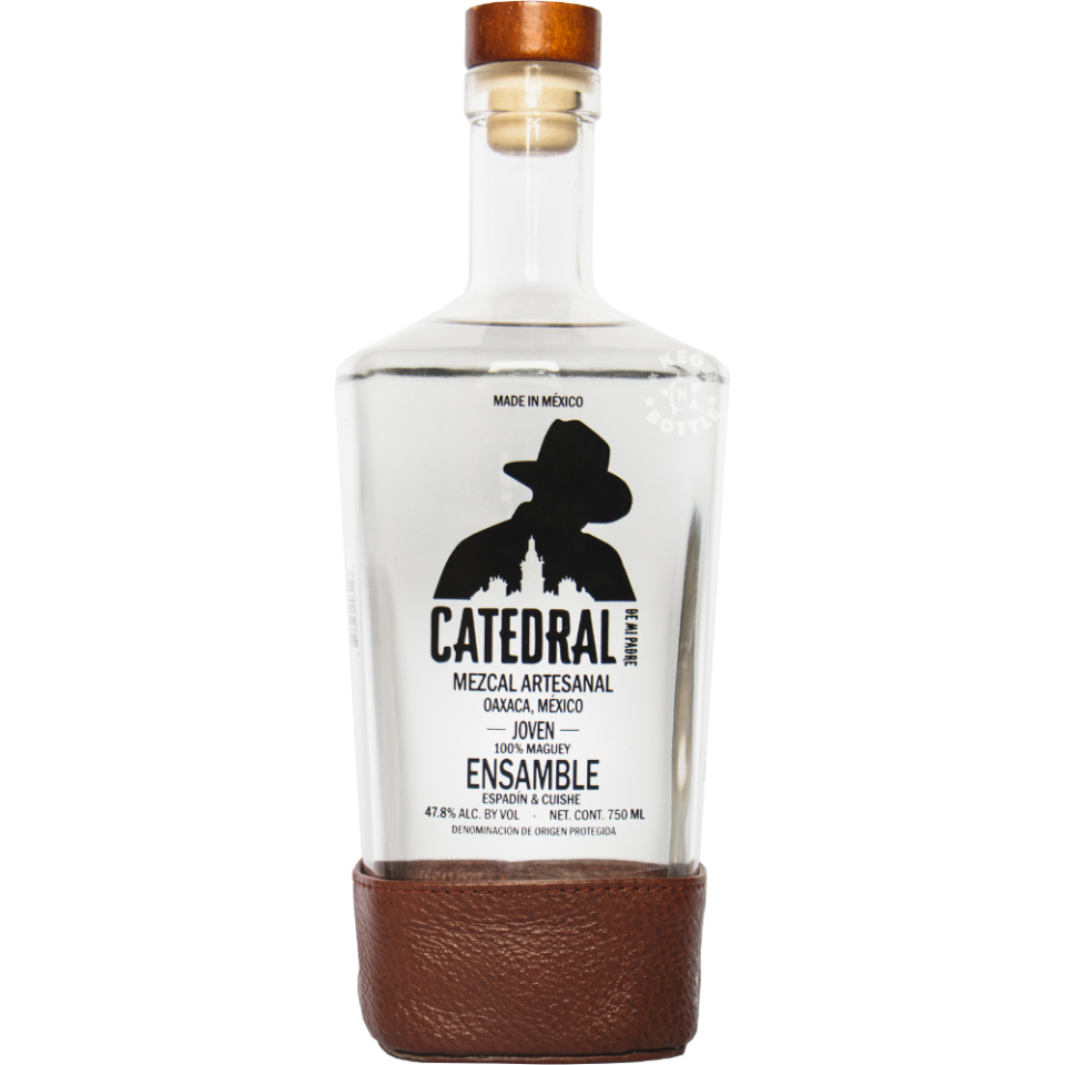 <p><a href="https://kegnbottle.com/products/catedral-mezcal-ensamble-cuishe-espadin-750-ml" rel="nofollow noopener" target="_blank" data-ylk="slk:Shop Now;elm:context_link;itc:0;sec:content-canvas" class="link ">Shop Now</a></p><p>Ensamble Cuishe + Espadin</p><p>$79.99</p><p>kegnbottle.com</p><span class="copyright">Courtesy</span>