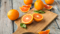 <p> They are already a go-to snack, but oranges can also help hydrate you - containing an 86 per cent water content. However, there are more perks that come with the fruit, which is a rich source of vitamin C - <a href="https://pubmed.ncbi.nlm.nih.gov/12936929/#:~:text=Conclusions%3A%20Drinking%20orange%20juice%20(500,significantly%20more%20pronounced%20in%20smokers." rel="nofollow noopener" target="_blank" data-ylk="slk:research;elm:context_link;itc:0;sec:content-canvas" class="link ">research</a> has shown that it can boost levels of the antioxidant in juice form, if you haven't got time to faff around with peel. </p>