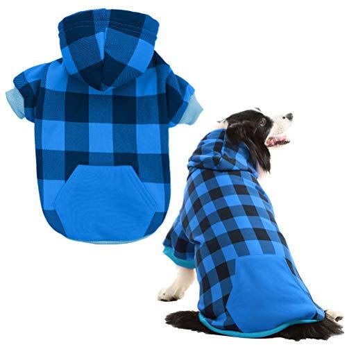 32) Plaid Dog Hoodie