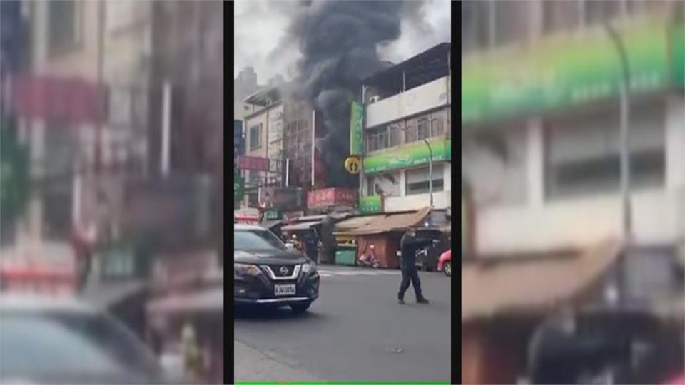 取餐遇「店家火災」外送員看傻眼　飲料店疑電線走火幸無傷亡