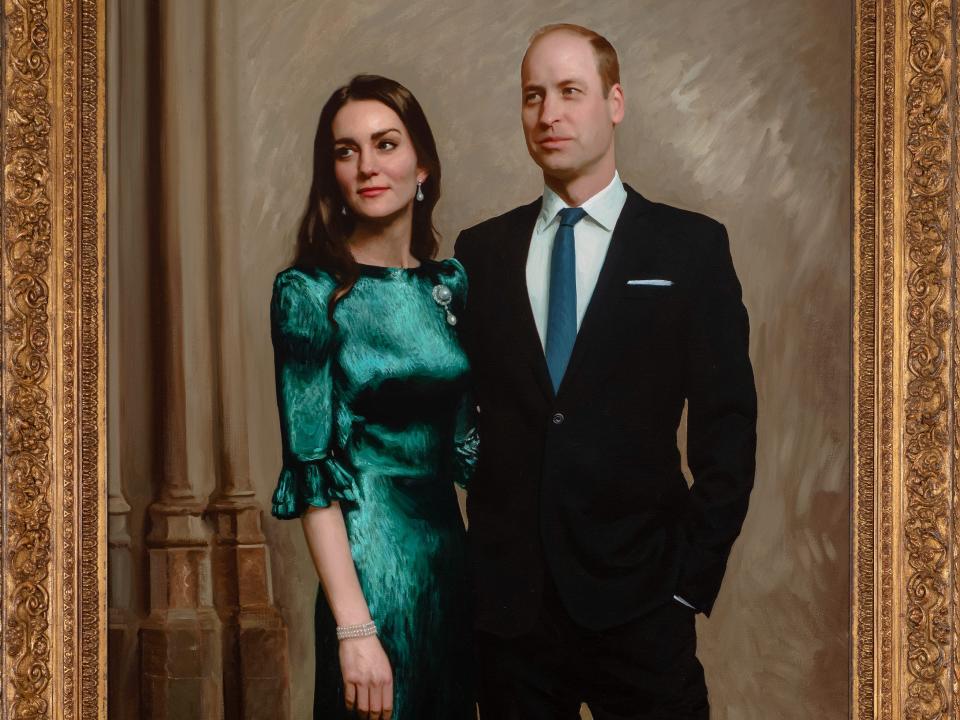 A portrait of the Duke and Duchess of Cambridge painted by Jamie Coreth