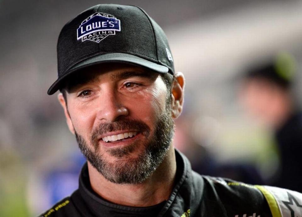 NASCAR driver Jimmie Johnson once had a “failed attempt at surfing on top of a golf cart.” He broke his left wrist but still won the NASCAR Cup championship that season.