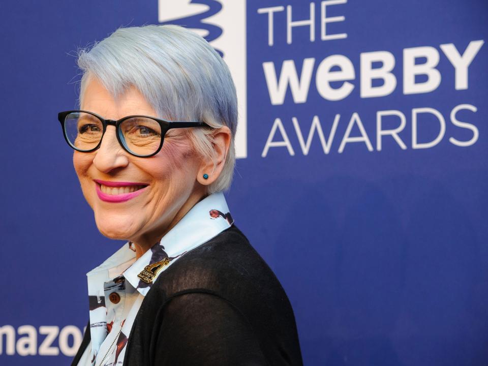 FILE - In this May 13, 2019 file photo, Lisa Lampanelli attends the 23rd annual Webby Awards at Cipriani Wall Street in New York. Lampanelli can be forgiven if she didn’t laugh when an impostor showed up at her home. Fairfield police say they responded to the comedian’s home last week after her sister said she got a phone call from a woman claiming to be Lampanelli.  The woman said she was at her house but was locked out and couldn’t remember where the spare key was. Police say the real Lampanelli was out of state at the time.  (Photo by Christopher Smith/Invision/AP, File)