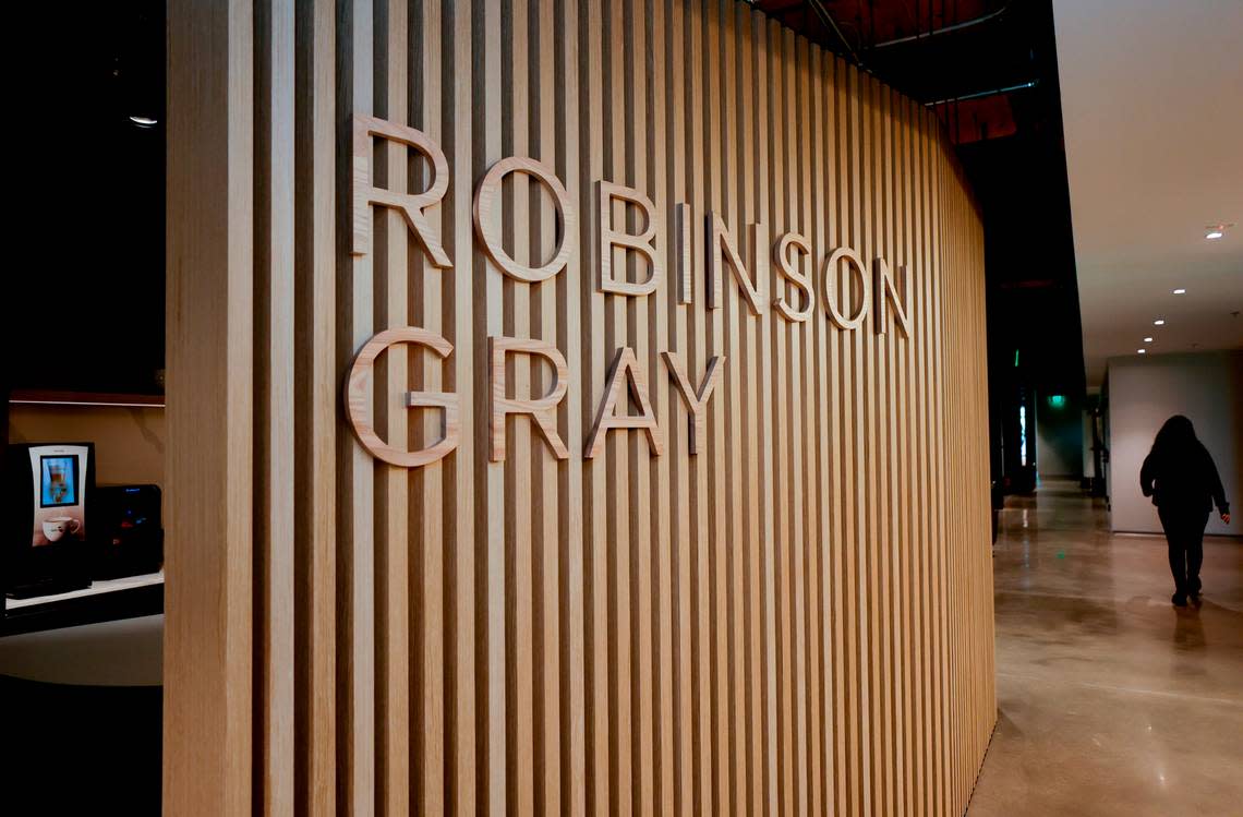 The WestLawn building in the BullStreet District is nearly complete. The law firm, Robinson Gray has moved to the top floors. Retail space will occupy the main floor.