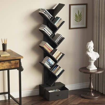 A unique geometric storage bookshelf (34% off list price)