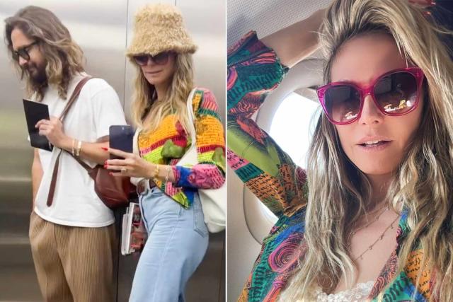 Heidi Klum Takes Bikini Break with Husband Tom Kaulitz in Sardinia ...