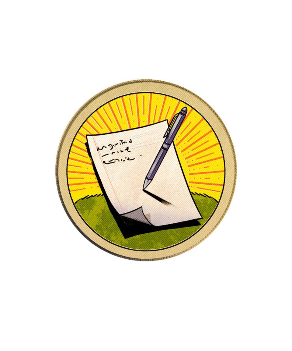 badge of pen and paper