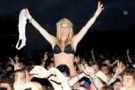 Benicassim 2009: Mystery Jets fans party on the first day of the Spanish festival with 200,000 other festival goers.