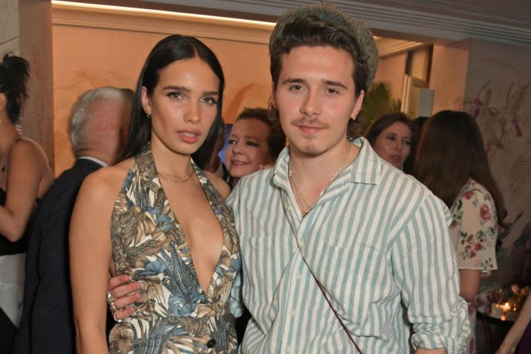 Brooklyn Beckham shows his love for girlfriend Hana Cross as they party in Cannes