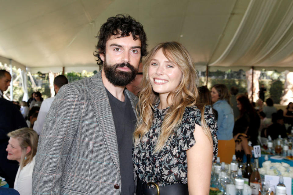 Robbie Arnett and Elizabeth Olsen attend the Rape Foundation Annual Brunch 2019