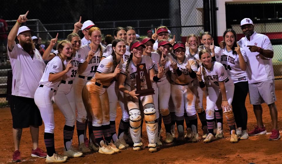 South Fork defeated Pembroke Pines Charter 8-3 in the Region 4-5A championship game on Friday, May 19, 2023 in Stuart to advance to next week's state semifinals.
