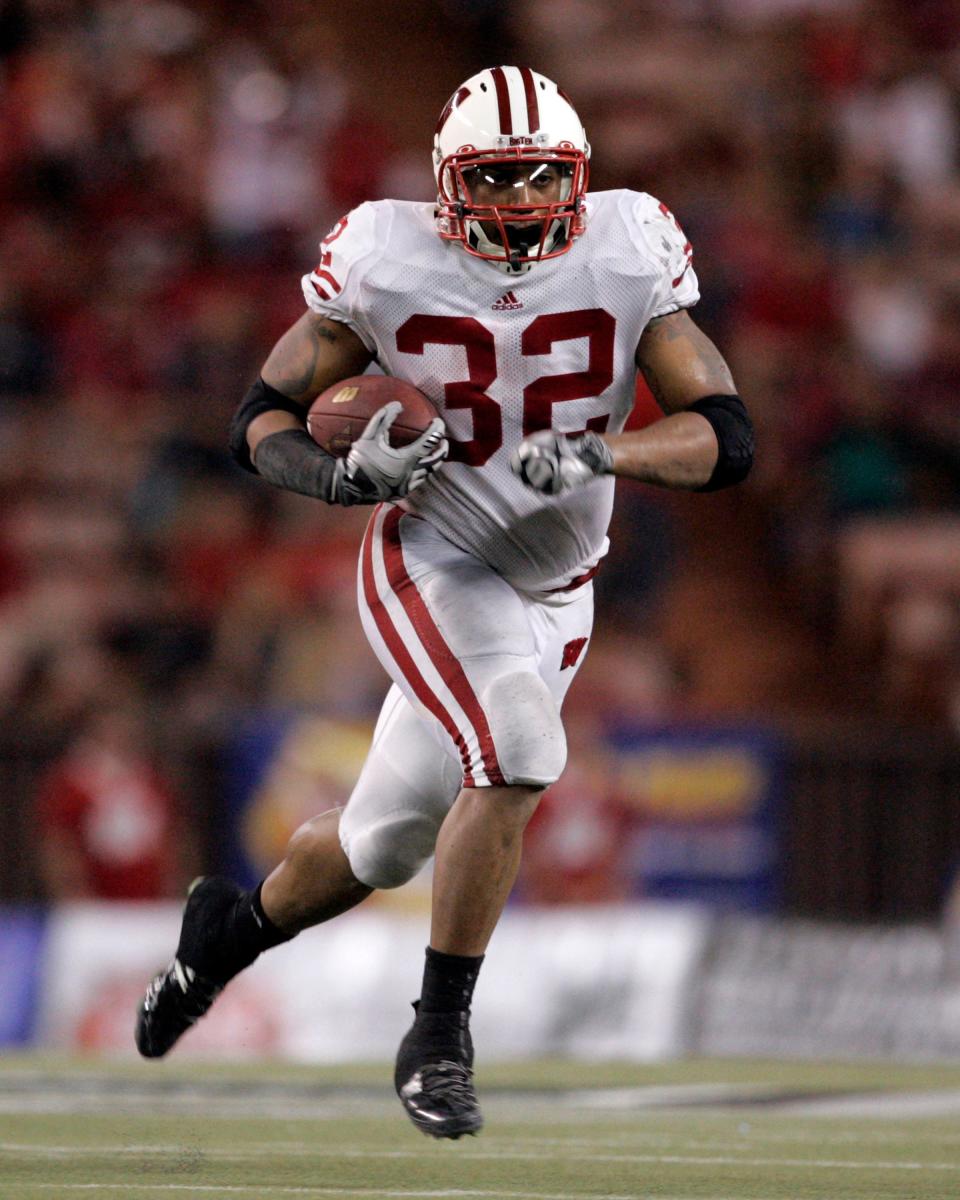 John Clay carried 22 times for 121 yards and two touchdowns in the 2009 Champs Sports Bowl.