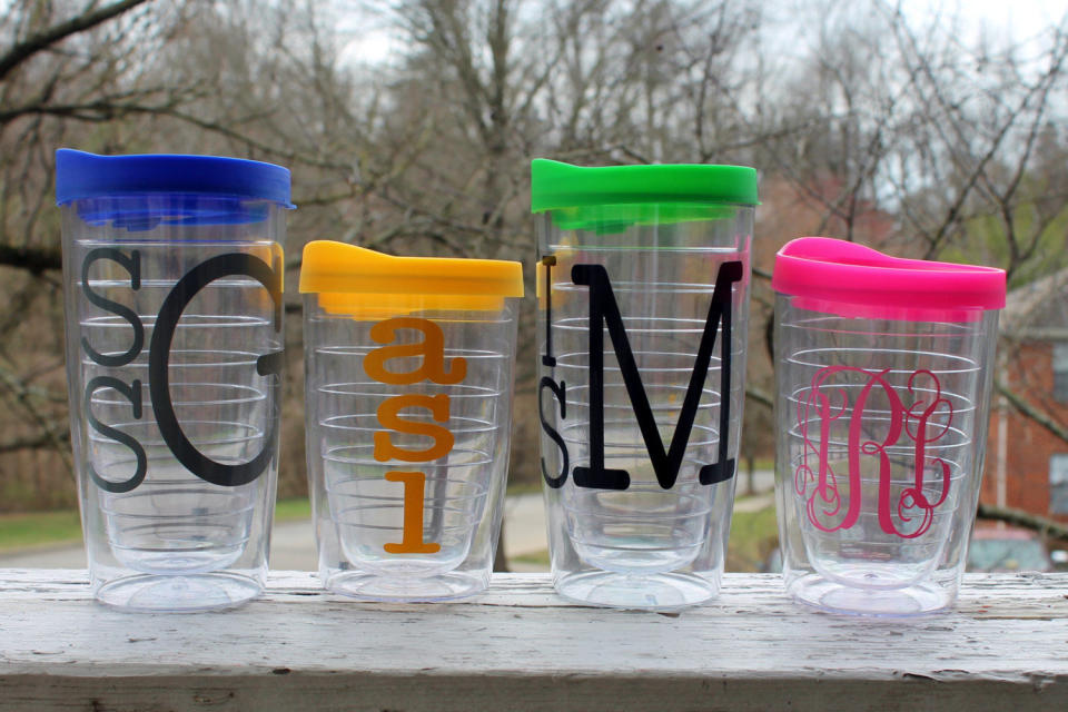 Monogramed Tumblers