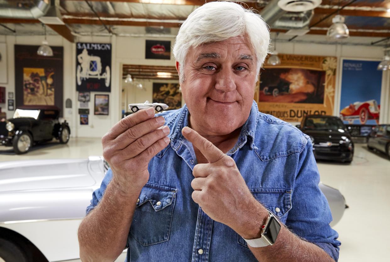 Jay Leno is a Hot Wheels fan. (Photo: Mattel)