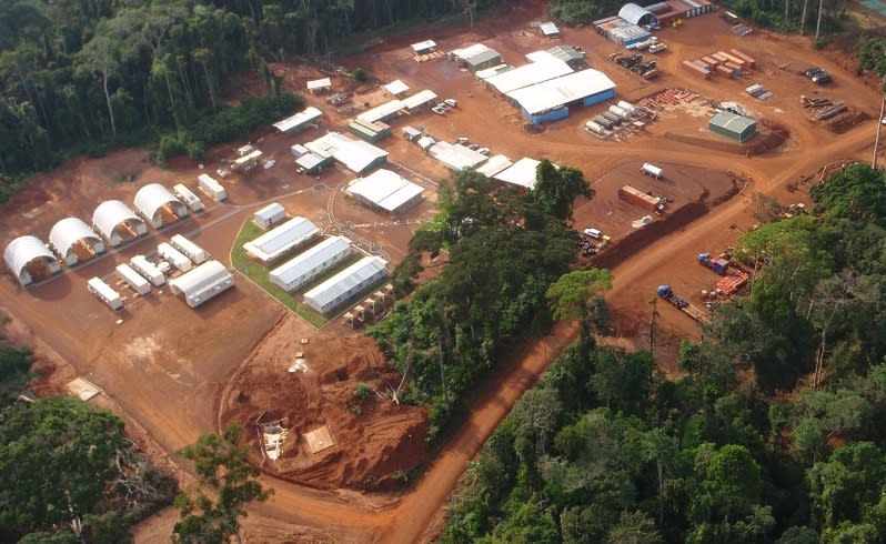 Sundance Resources' mining camp at the Mbalam project in Cameroon.