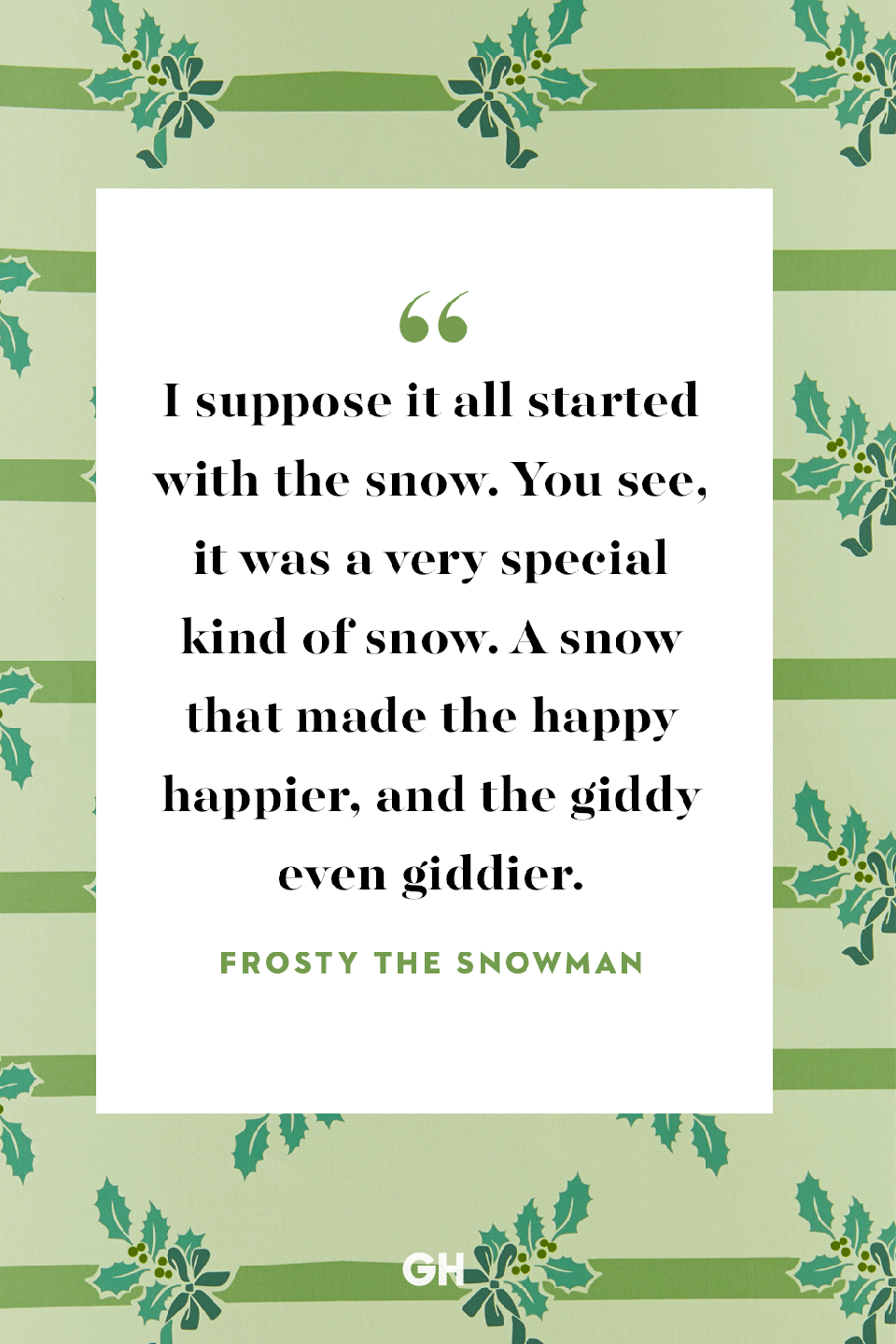 <p>I suppose it all started with the snow. You see, it was a very special kind of snow. A snow that made the happy happier, and the giddy even giddier. </p>