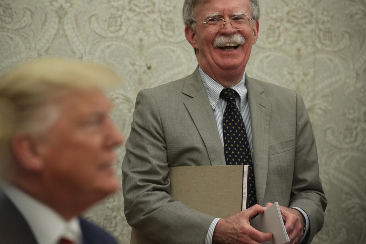 The US Justice Department has dropped its lawsuit against John Bolton over a book he wrote criticizing Donald Trump’s presidency (Getty Images)