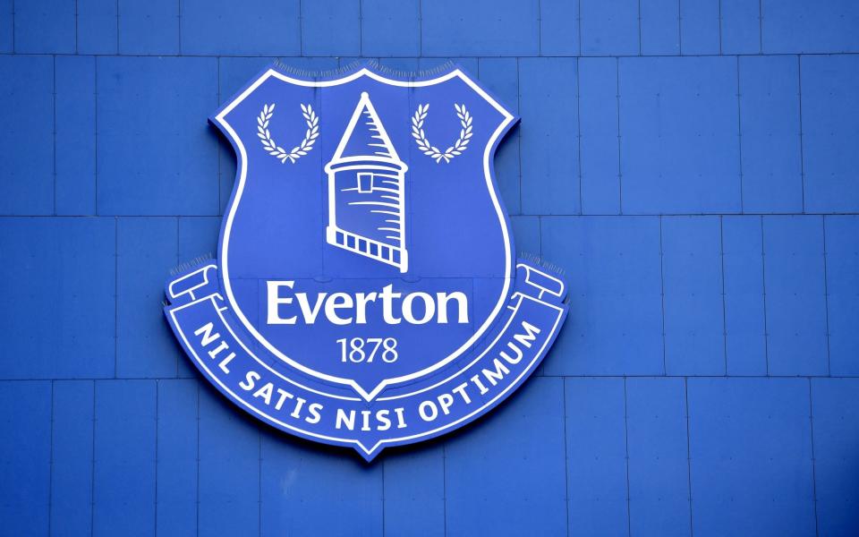 A general view of the Everton club crest - Exclusive: Kaminski family aim for agreement to buy Everton by July 21 - PA