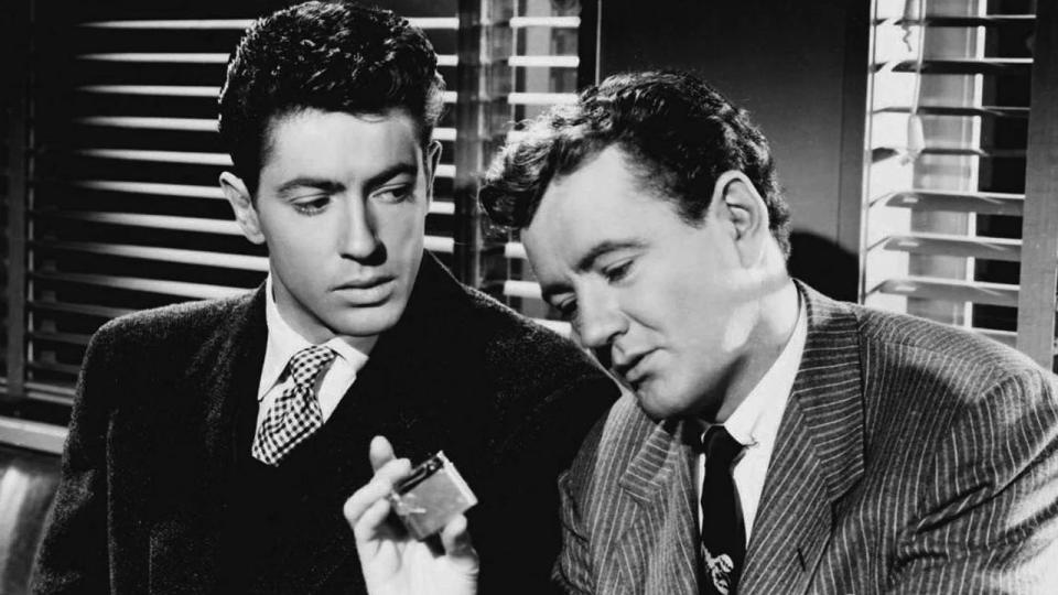 Farley Granger and Robert Walker in Strangers on a Train