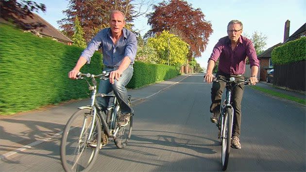 Ross Coulthart and Dr Michael Mosley. Photo: Sunday Night