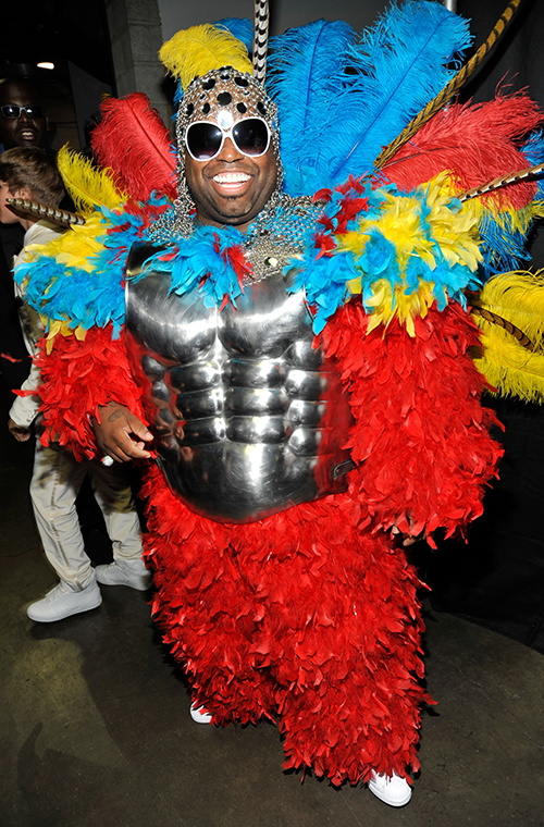 In 2012 Cee Lo Green really go into the carnival spirit by adorning himself with a bodysuit and feathers. We're sure he had his reasons.