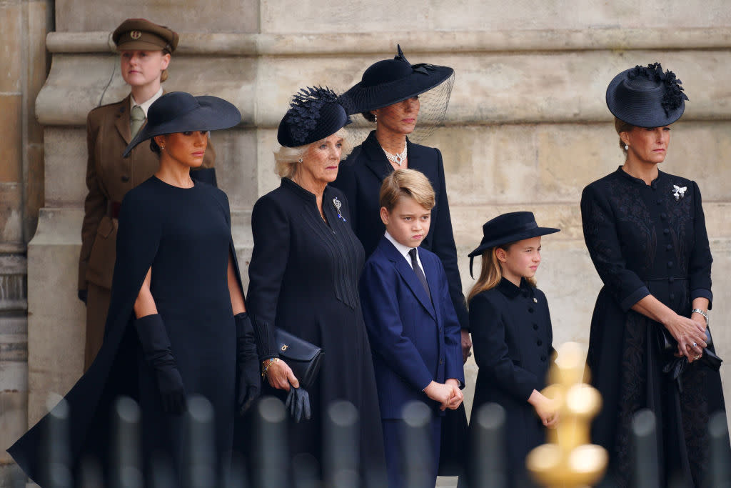 How can you tell if children are ready to attend a funeral, like Princess Charlotte and Prince George, pictured with other members of the royal family at the Queen's funeral.  (Photo by Peter Byrne/PA Images via Getty Images)