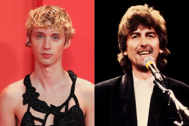 george harrison troye sivan george harrison troye sivan.jpg - Credit: Pierre Suu/WireImage; Sonia Moskowitz/IMAGES/Getty Images