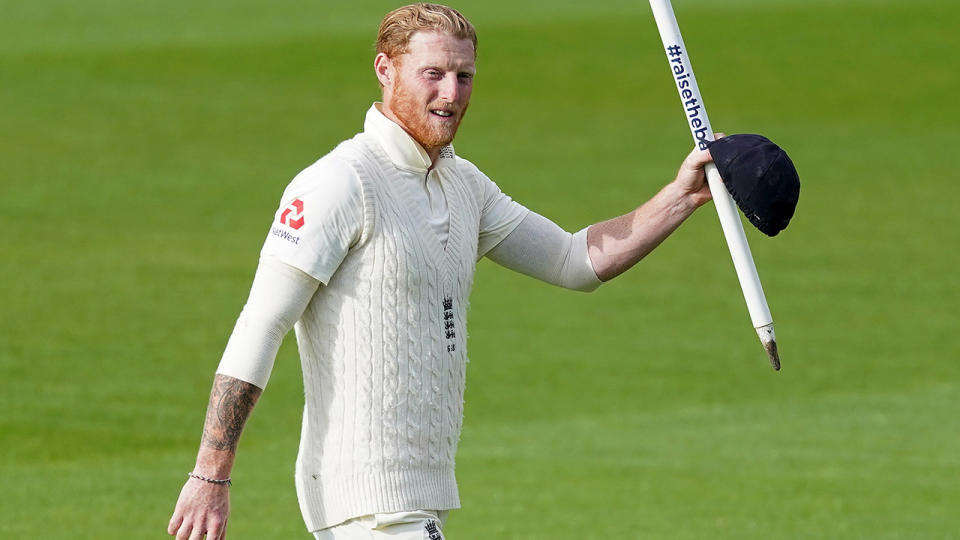 Ben Stokes, pictured here celebrating England's win over West Indies in the second Test.