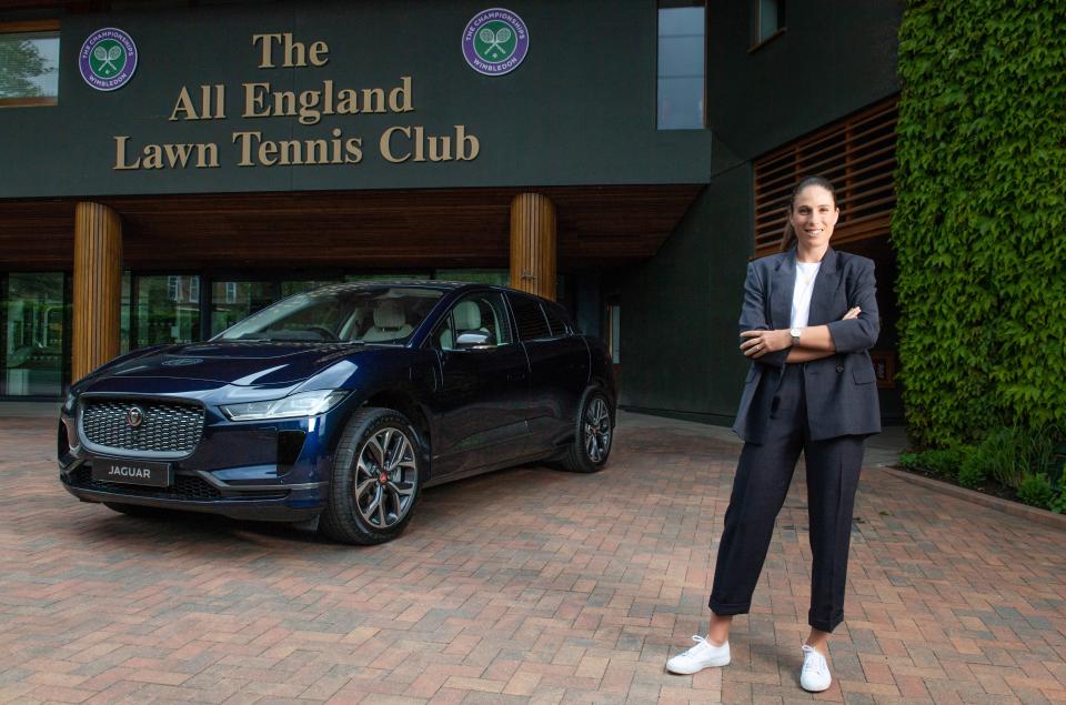 The British No1 is chasing her first Grand Slam success at Wimbledon (Jaguar)