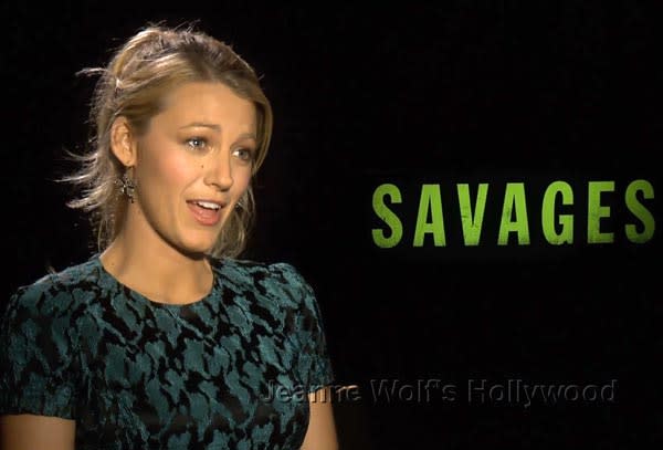600px x 407px - Blake Lively Tells All About Her 'Intense' Threesome Sex Scenes In 'Savages'