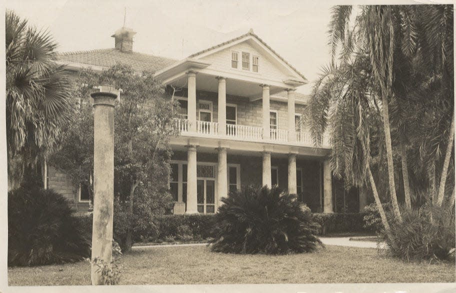 The Acacias mansion was built in 1912 on Yellow Bluffs just north of 10th Street on Sarasota Bay.