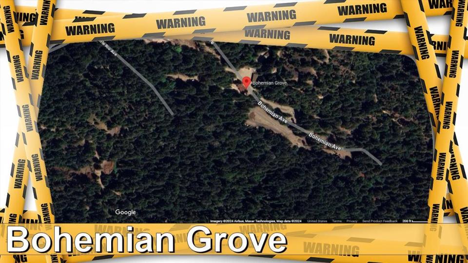 8. Bohemian Grove - $1,000 fine or 6 months in jail. Business is not allowed in the grove, neither are trespassers at the secret society in Monte Rio, California.