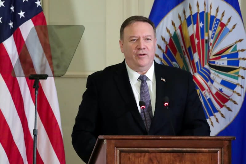 U.S. Secretary of State Pompeo delivers remarks at the Organization of American States in Washington