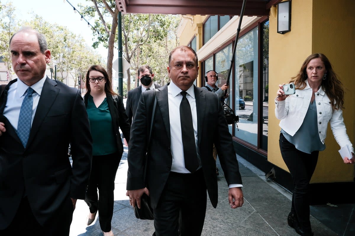 Rames “Sunny” Balwani leaves court after conviction (Getty Images)