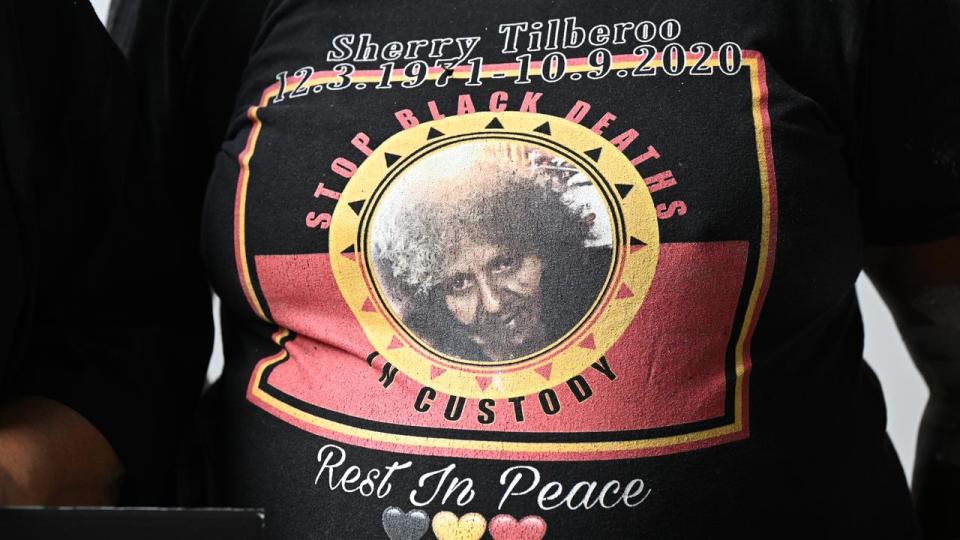 T-shirt depicting an image of Shiralee Tilberoo (file image)