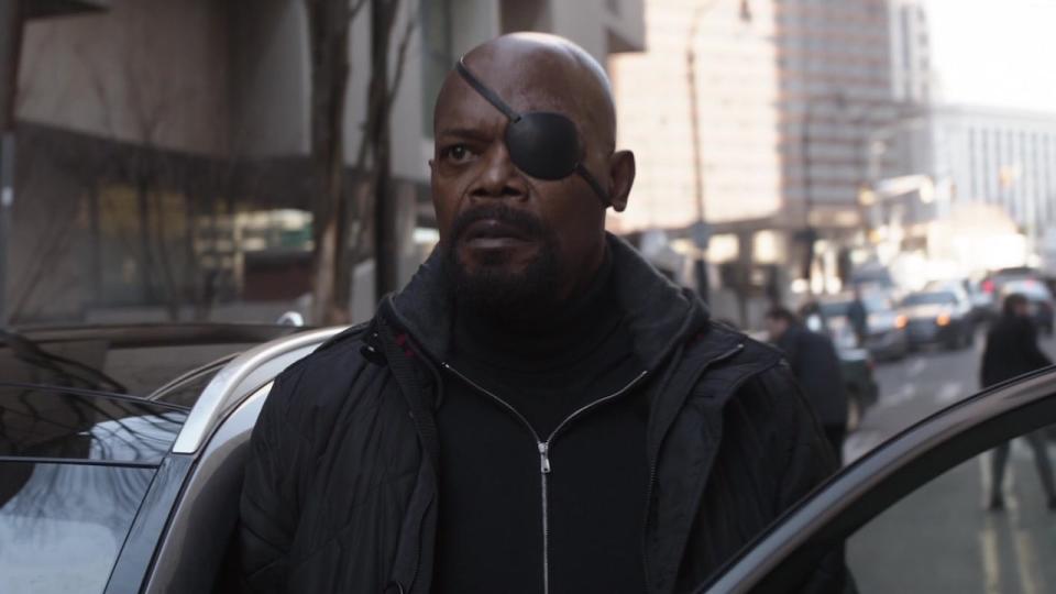 Samuel L. Jackson as Nick Fury in Avengers: Infinity War