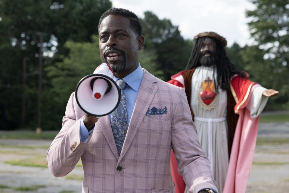 Sterling K. Brown stars as Lee-Curtis Childs in "Honk for Jesus. Save Your Soul.," a Focus Features release. See it in theaters and on Peacock starting Sept. 2.