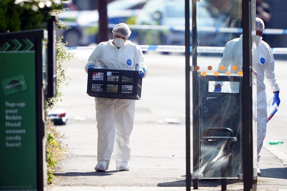 Three people were killed in Nottingham city centre early on Tuesday morning (PA)