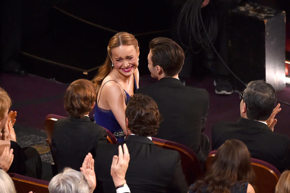 Brie Larson wins the Best Actress award for 'Room’ during the 88th Annual Academy Awards at the Dolby Theatre on February 28, 2016 in Hollywood, California.  