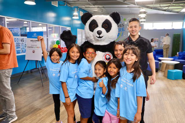 <p>Panda Express</p> Panda Cares volunteers at the Boys & Girls Clubs of Central Orange Coast-Santa Ana Unit in Aug. 2023.