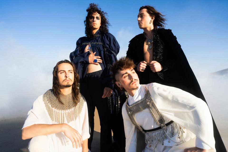 Rock band Greta Van Fleet is pictured: Jake Kiszka, Josh Kiszka, Danny Wagner and Sam Kiszka.