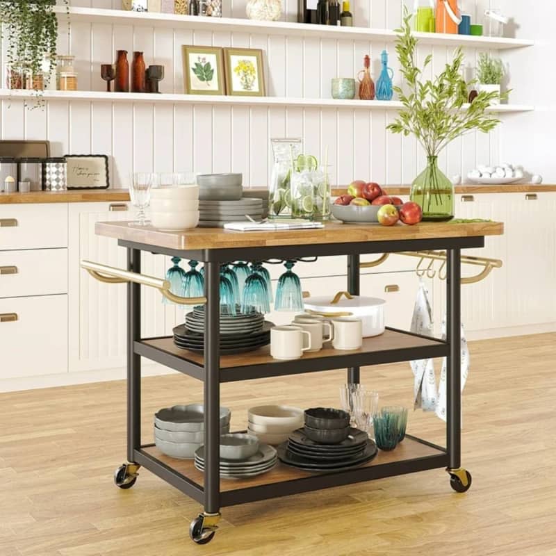 Beautiful Wheeled Kitchen Cart