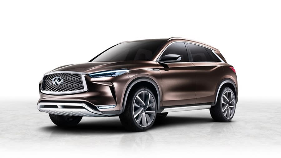 向Lexus NX下戰帖，Infiniti QX50概念車在底特律初秀拳頭